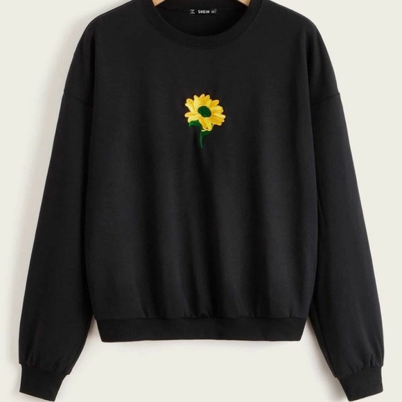 SHEIN Sweaters - Shein sunflower crew sweater